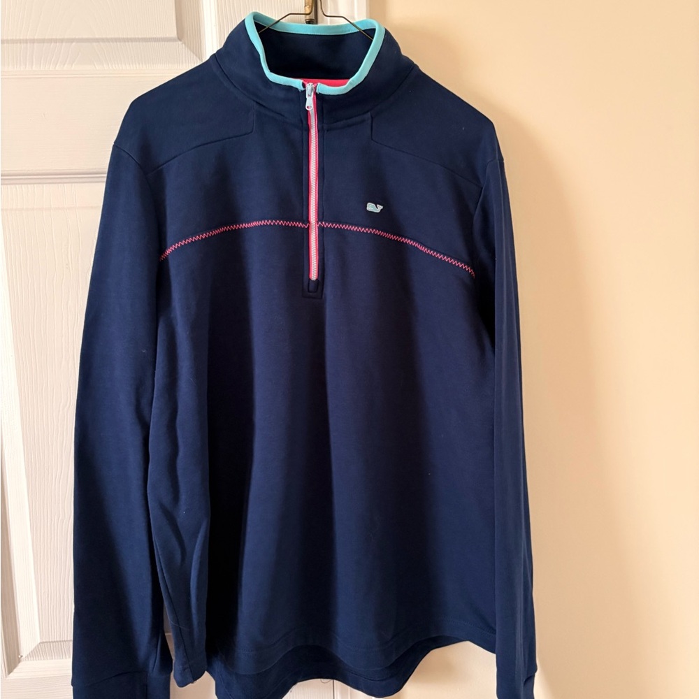 Women’s Vineyard Vine Navy Half-Zip Sweater